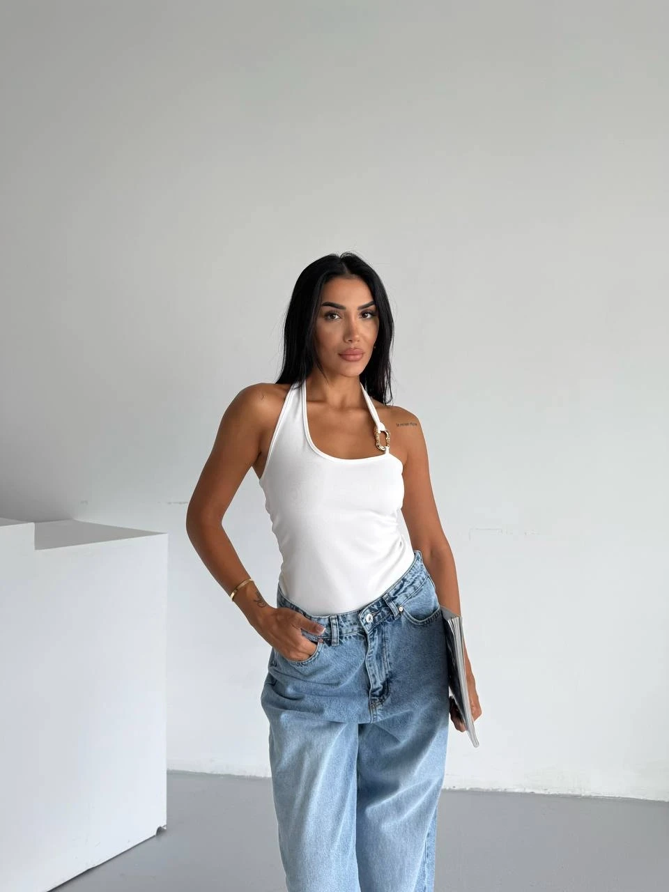 Omuz Toka Detay Bluz