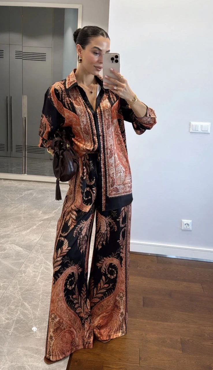 Zimmerman Desen Saten Takım