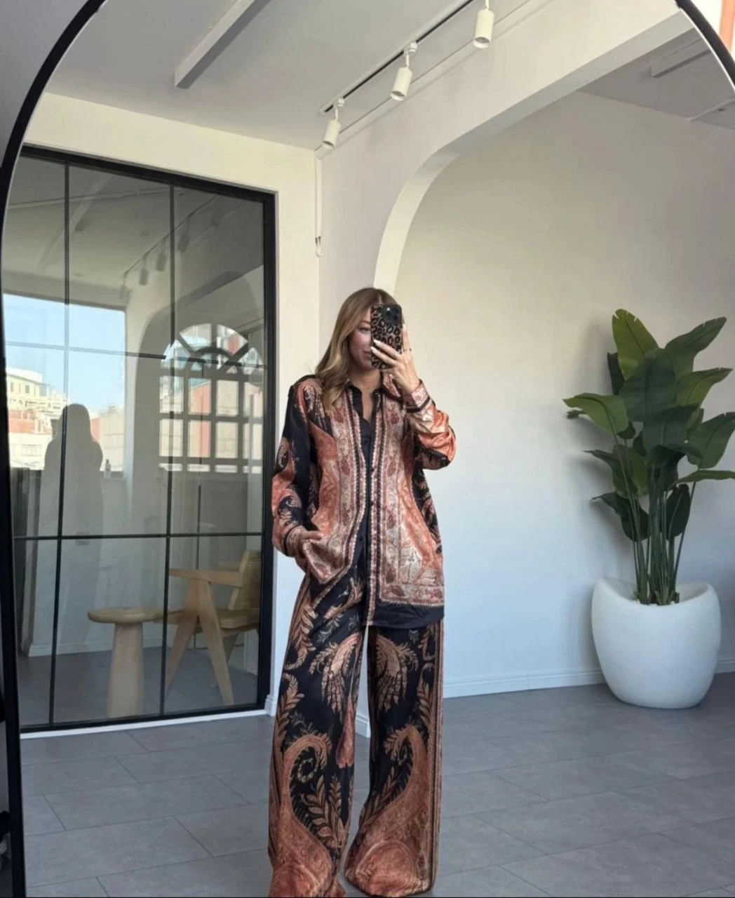 Zimmerman Desen Saten Takım