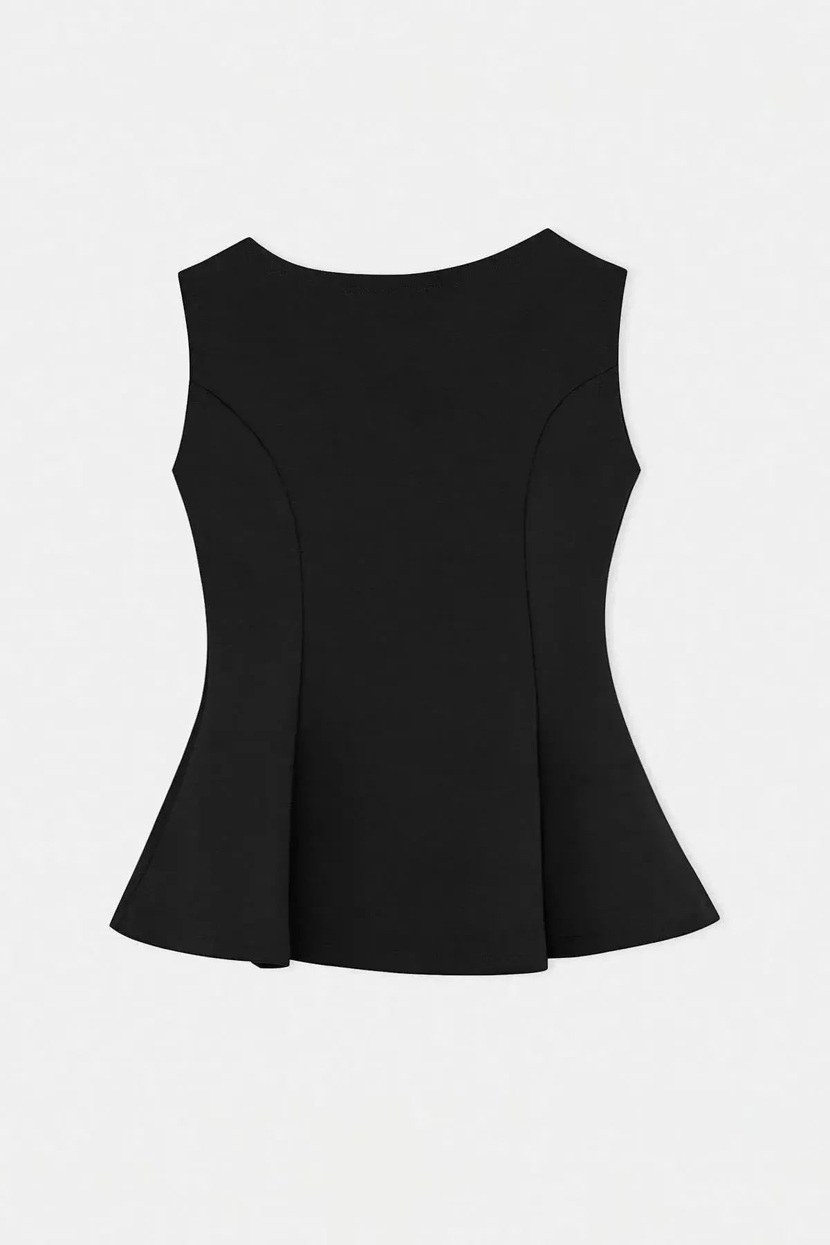 Belden Oturmalı Volanlı Örme Body Siyah