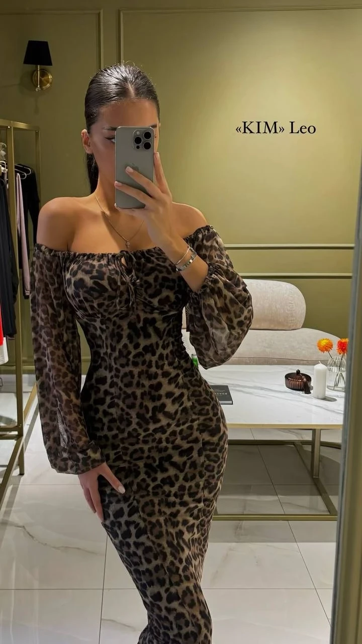 Dijital Baskılı Likralı Tül Kumaş Astarlı Drapeli Elbise