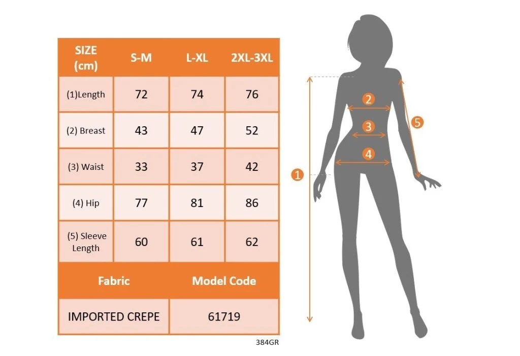 Uzun Kollu Kruvaze Yakalı önden Bağlamalı Ithal Krep Bluz