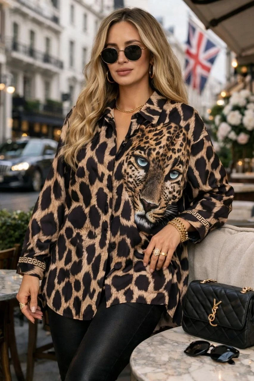 Kaplan Desen Tunik Gömlek