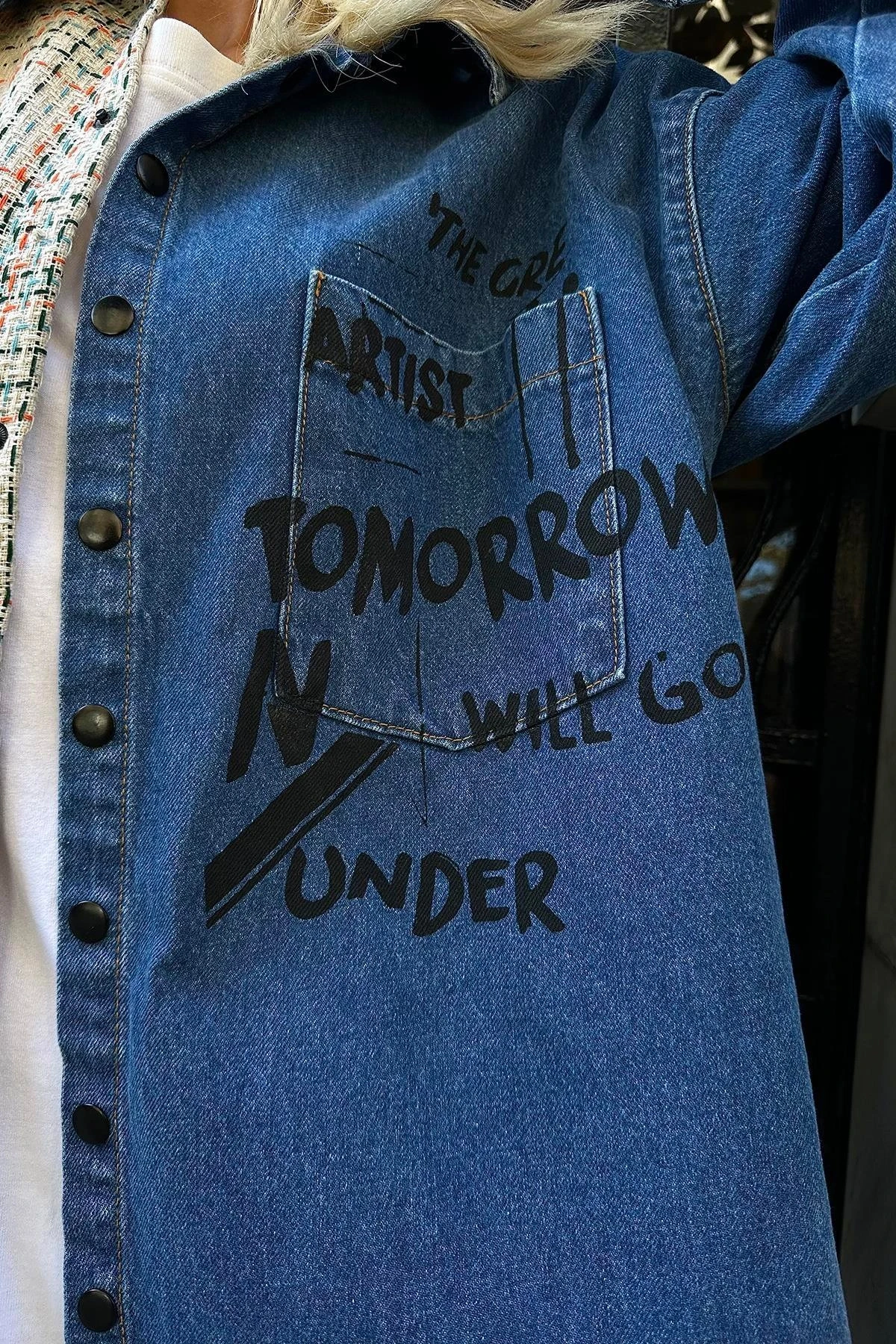 Kot Garni Parçalı Gömlek Bej