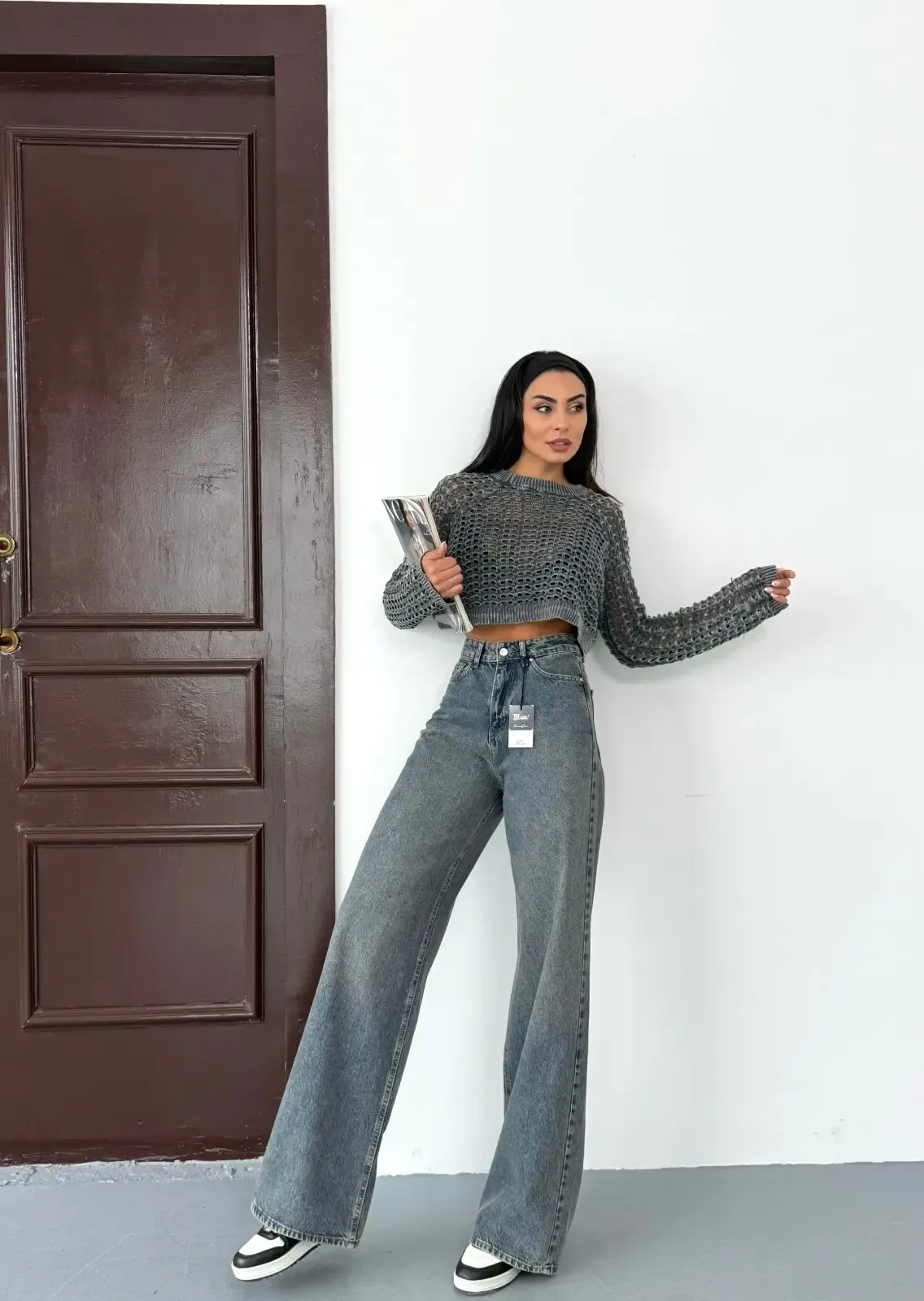 Likrasız Baggy Jeans