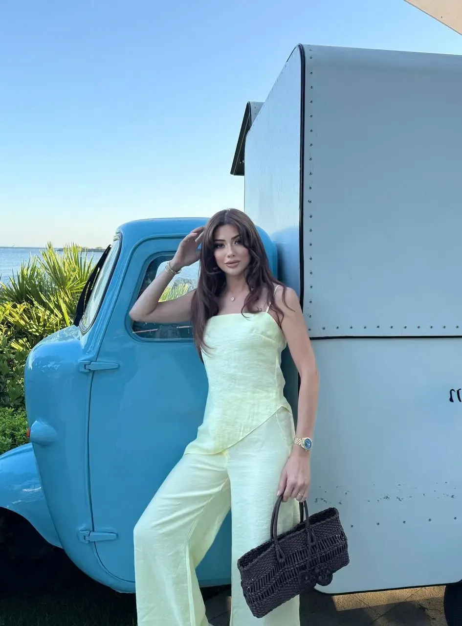 Modal Kumaş Asimetreik Kesim Alt Üst Takım Sarı