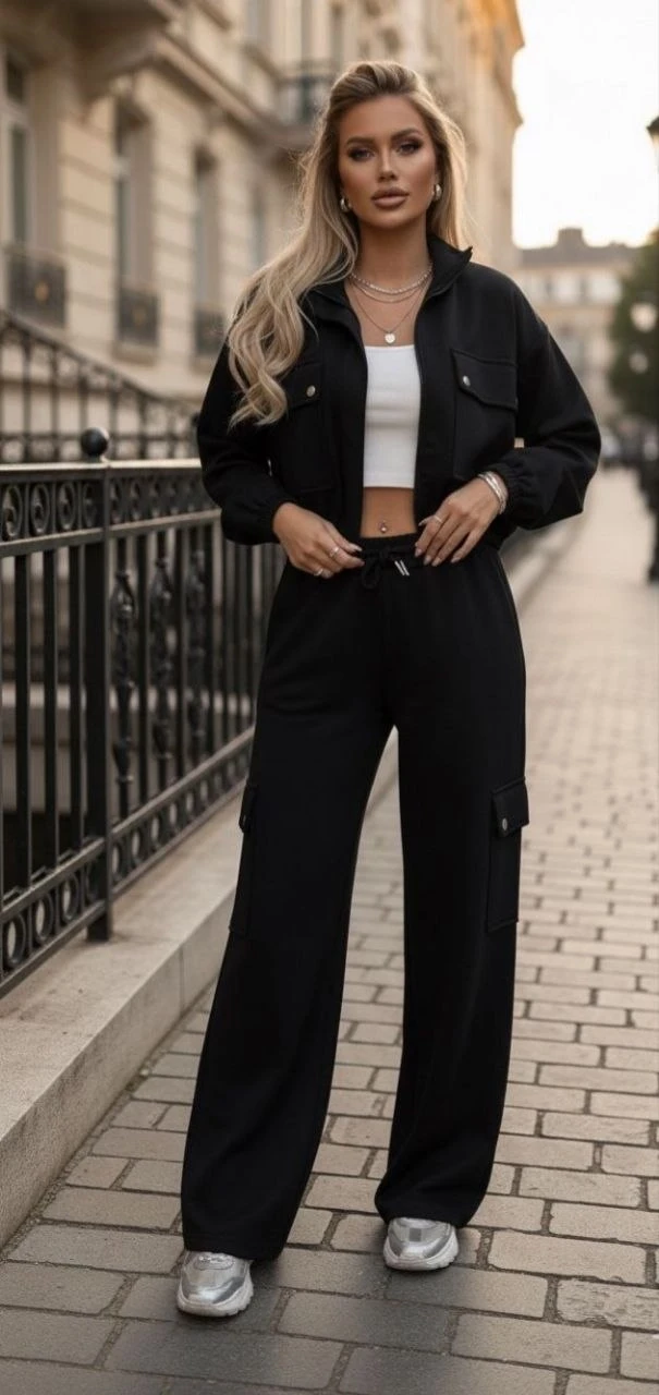 Modal Kumaş Kargo Cepli Takım