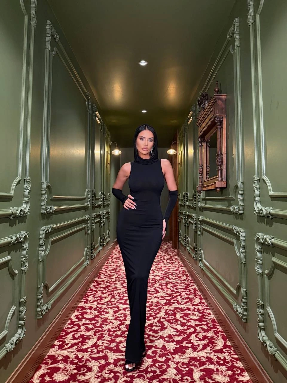 Sandy Kumaş Maxi Elbise