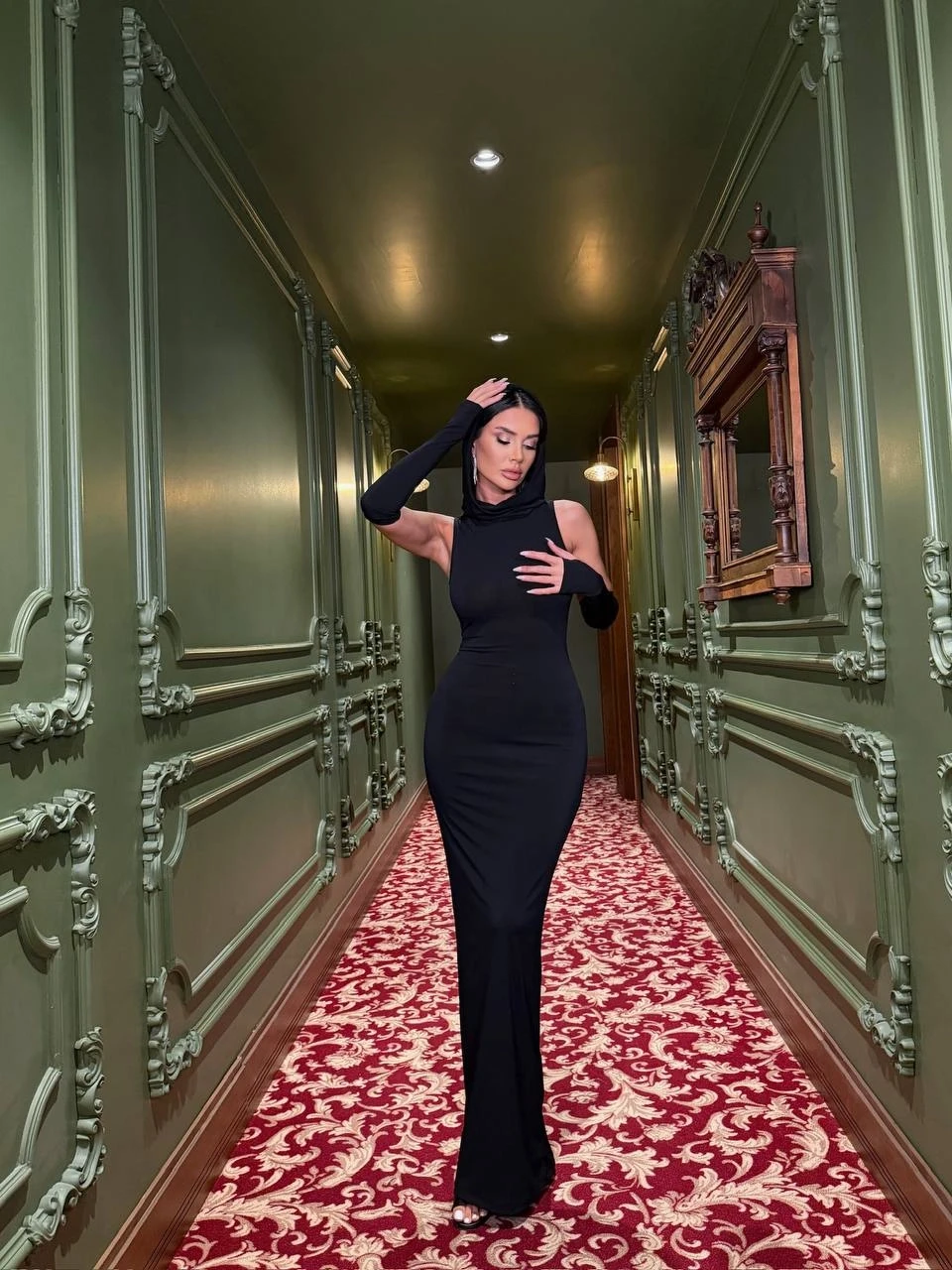 Sandy Kumaş Maxi Elbise