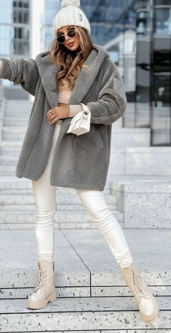 Welsoft Kumaş Kapşonlu Salaş Mont