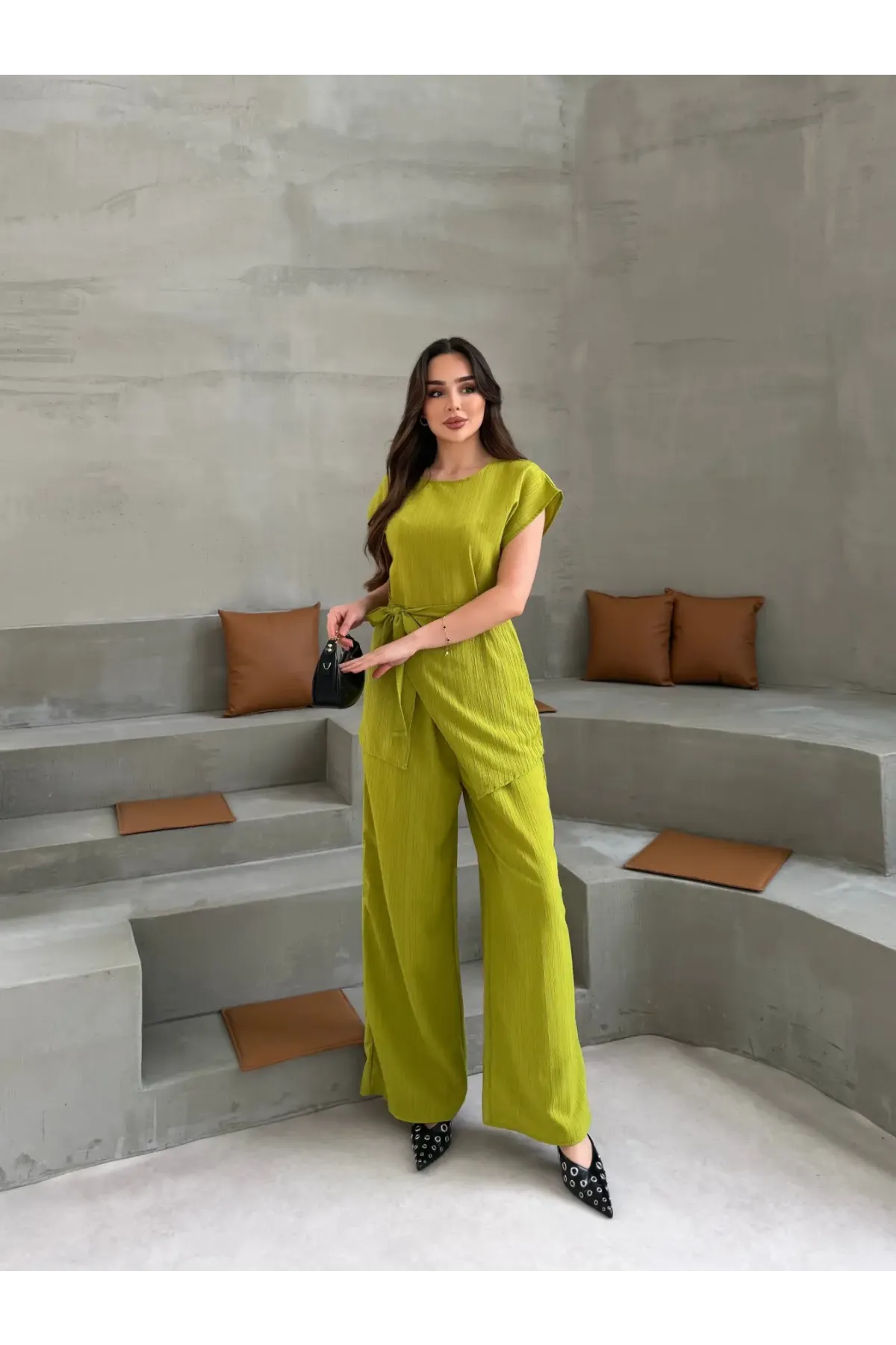 Yeşil Yarım Kol Tarak Boşluğu Takım