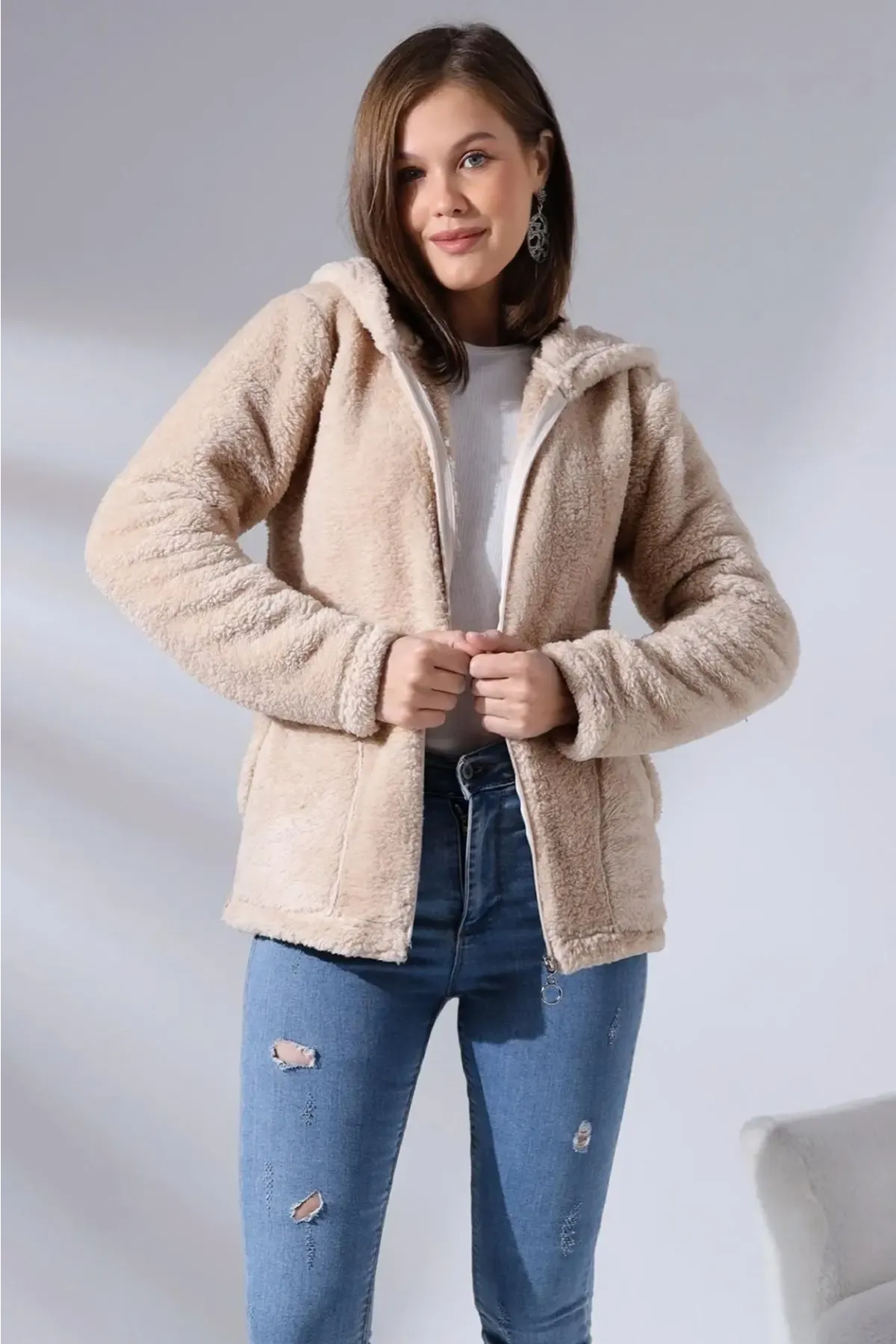 Fermuarlı Polar Sweat-plrsw-123-krb