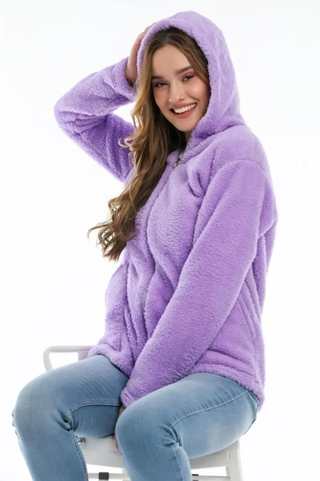 Fermuarlı Polar Sweat-plrsw-123-ll