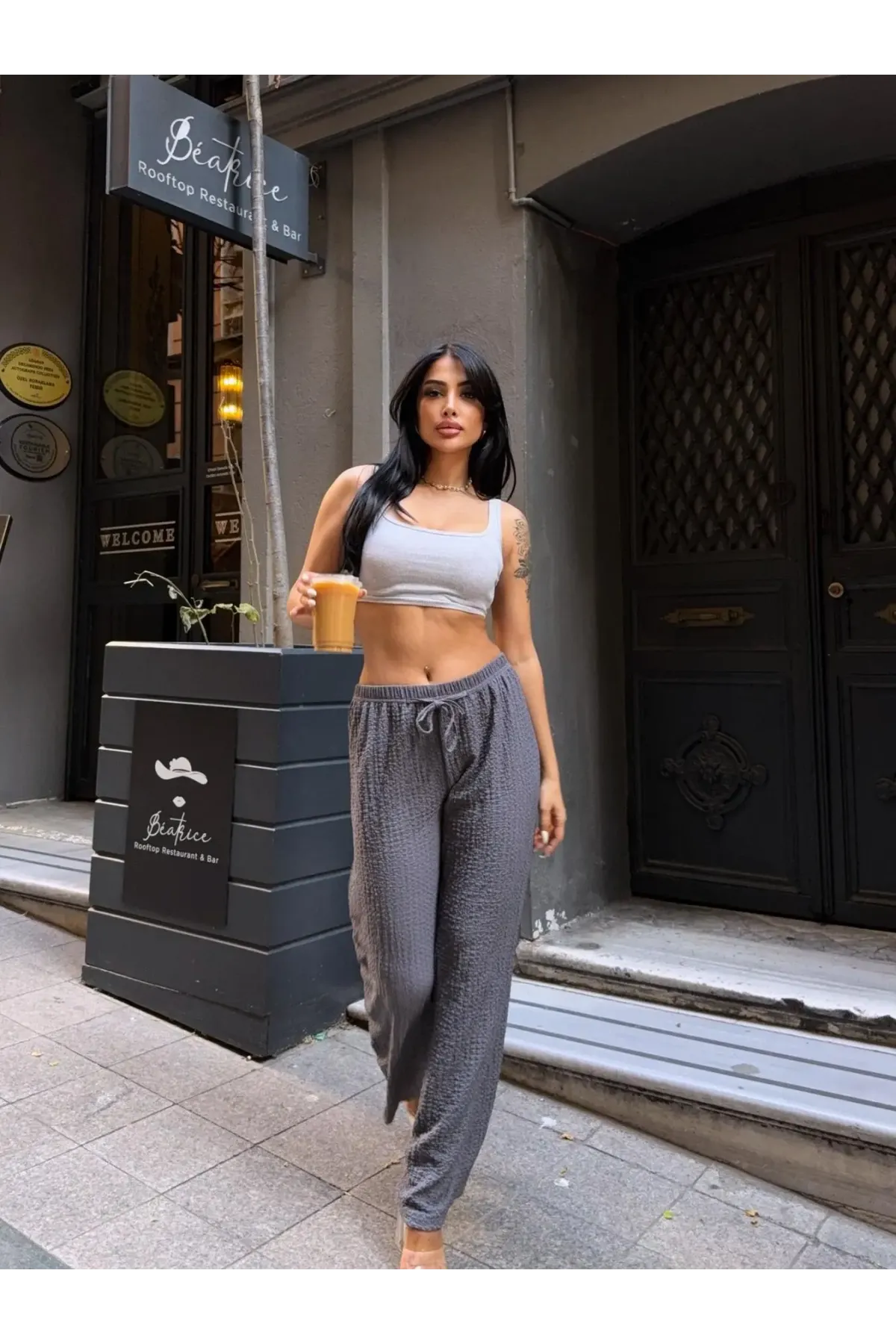 Gofre Bol Paça Pantalon Gri- gfr1001-gr