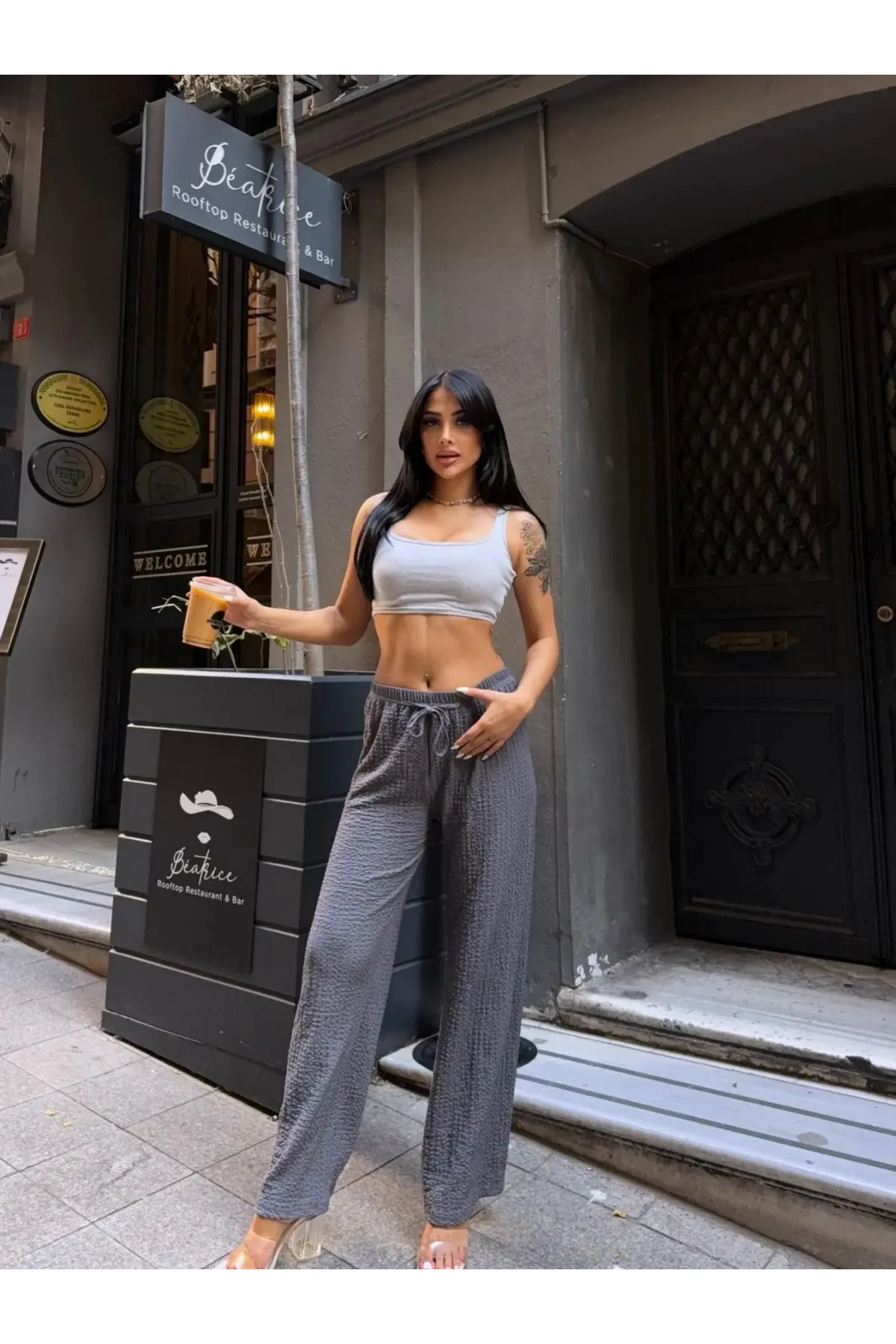 Gofre Bol Paça Pantalon Gri- gfr1001-gr