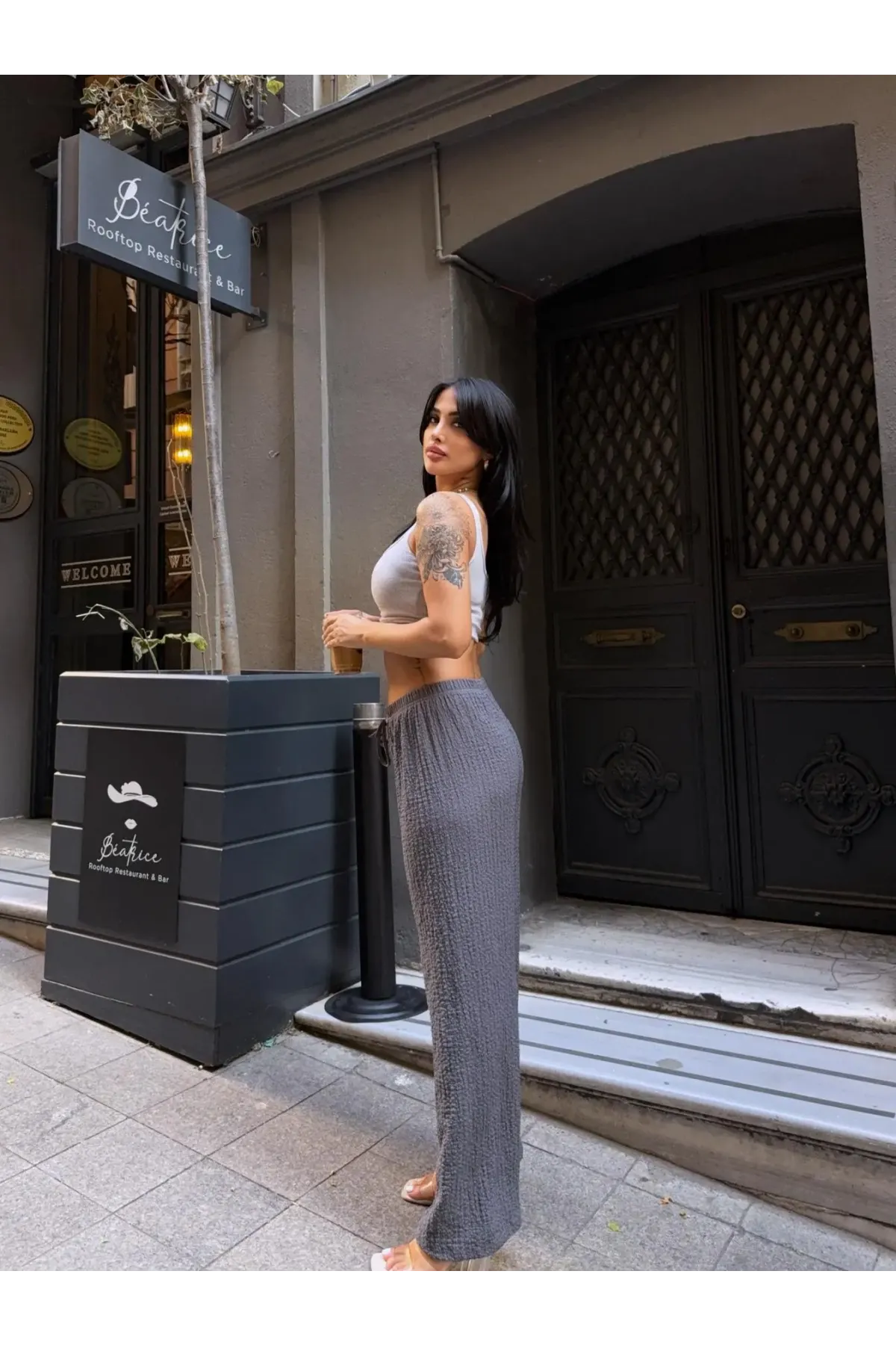 Gofre Bol Paça Pantalon Gri- gfr1001-gr