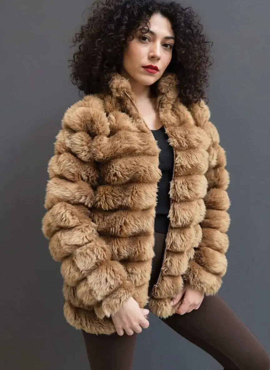 Peluş Suni Kürk Ceket-krk-1001-kkv