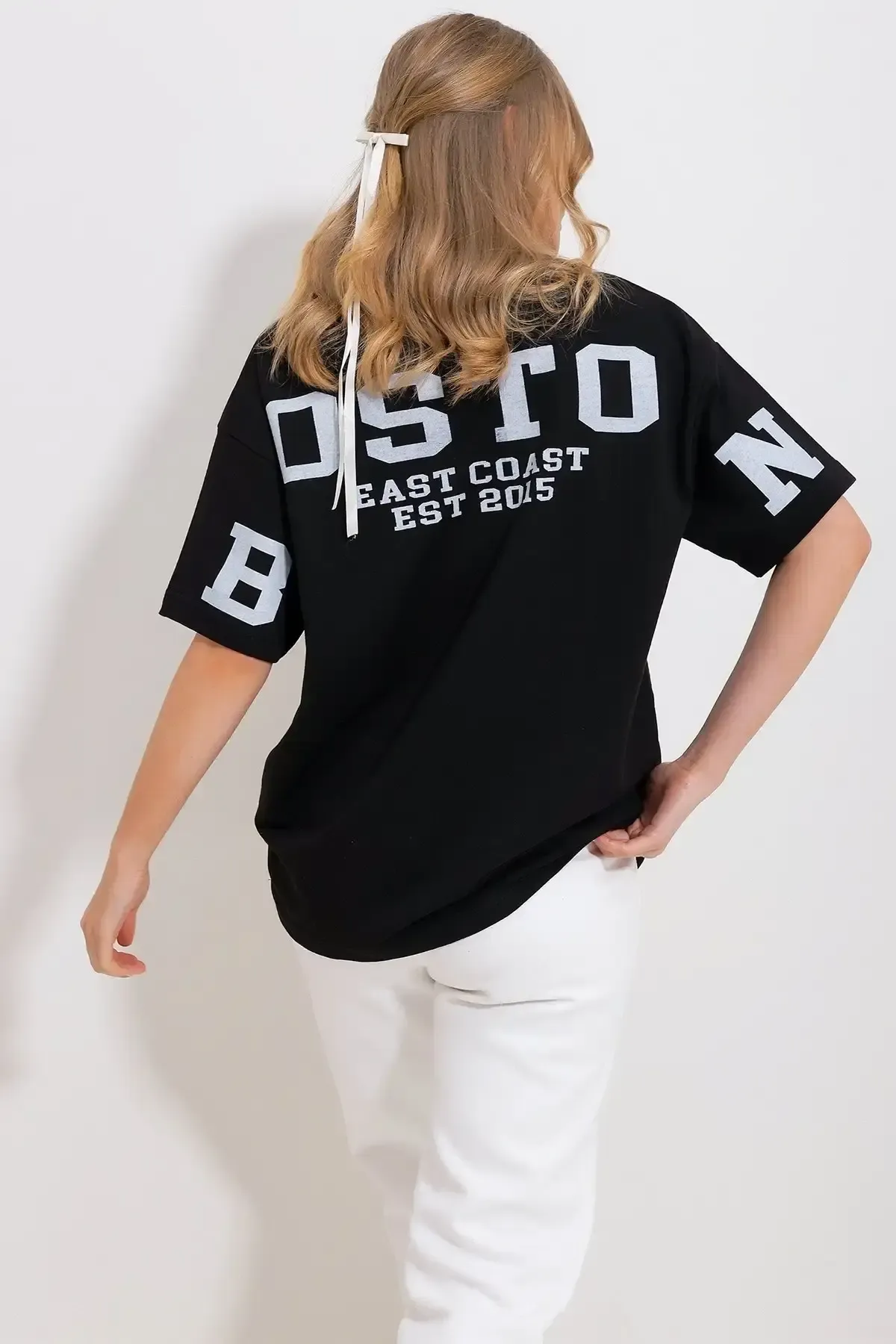 Sırt Baskılı Oversize T-Shirt-cln105-syh