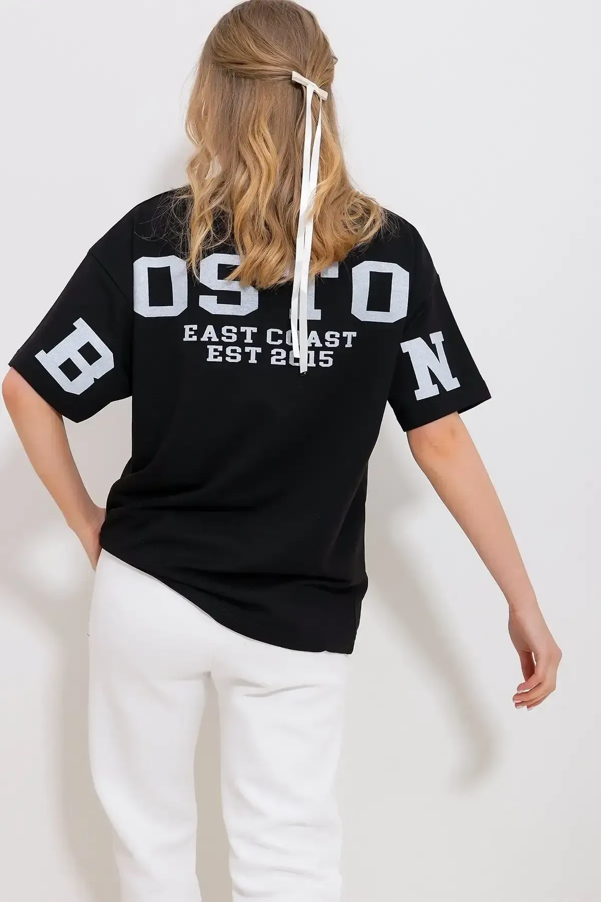 Sırt Baskılı Oversize T-Shirt-cln105-syh