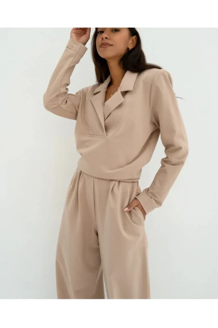 2 İplik Yakalı Eşofman Takımı