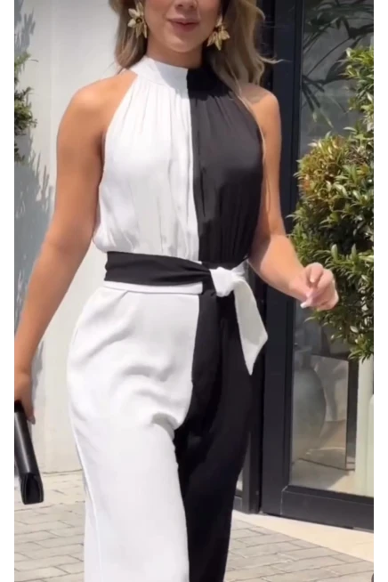 Çift Renkli Mikro Kumaş Tulum