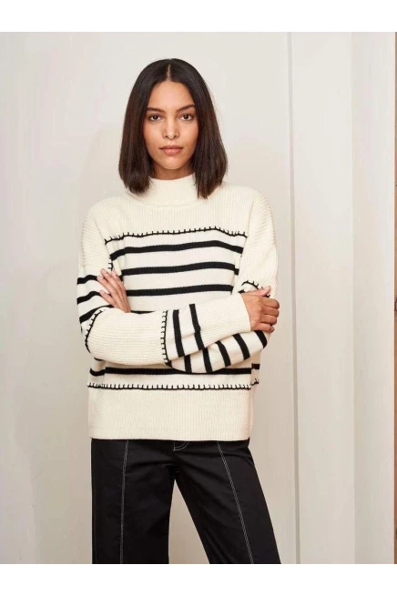 Çizgili Triko kazak