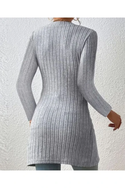 Düğmeli Kaşkorse Tunik&Bluz