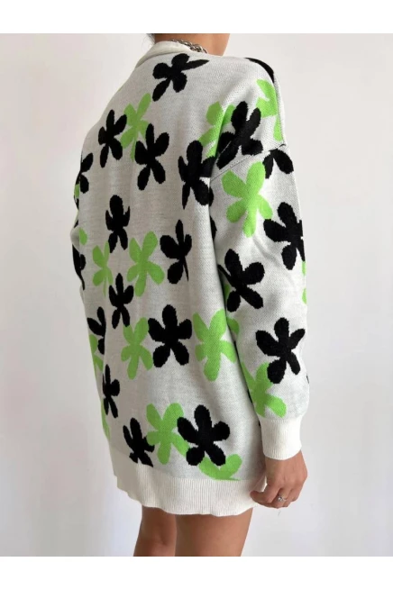 Düğmeli Triko Hırka