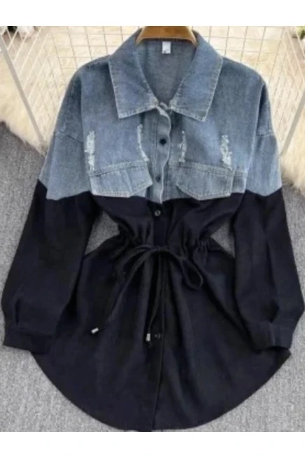 Gabardin Denim Ceket