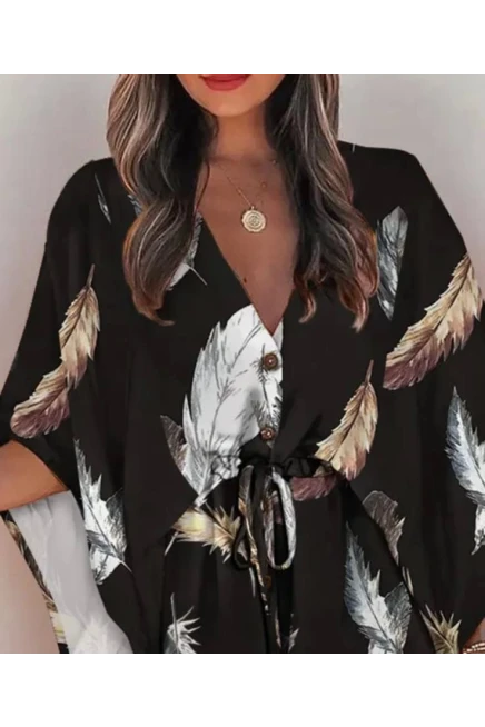 Jessica Kumaş Dijital Elbise