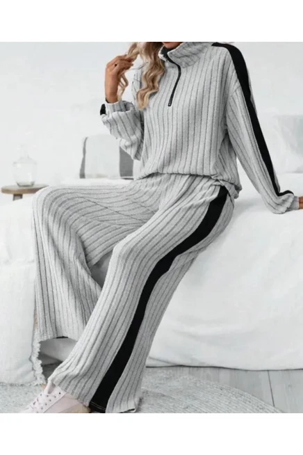 Kaşkorse Kumaş Şerit Detaylı Takım