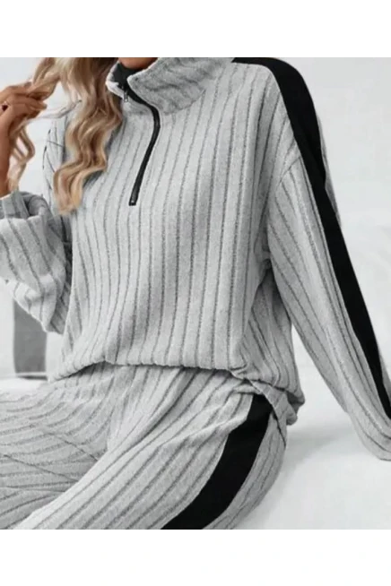 Kaşkorse Kumaş Şerit Detaylı Takım