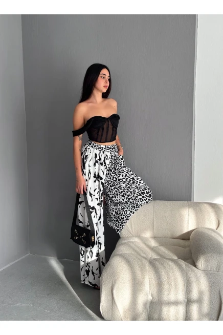 Leopr Desenli Pantolon