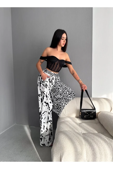 Leopr Desenli Pantolon