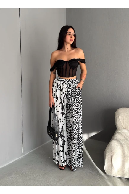 Leopr Desenli Pantolon