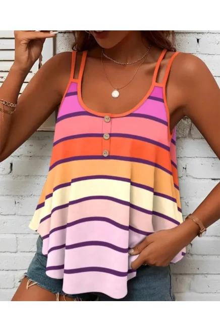 Mikro Kumaş Düğme Detaylı Bluz