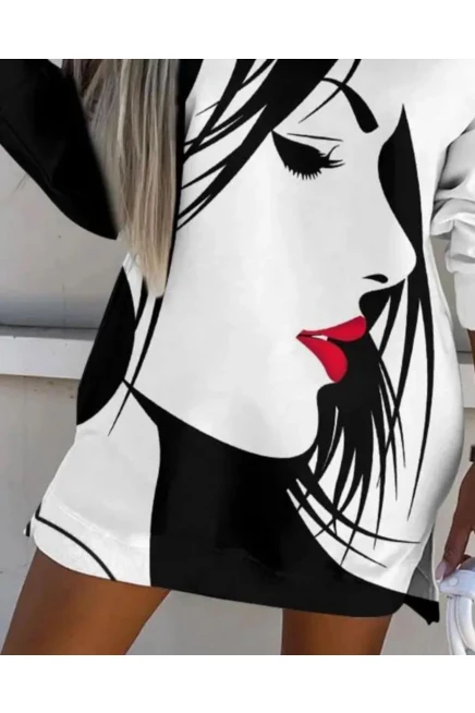 Scuba Dalgıç Kumaş dijital Baskılı Elbise