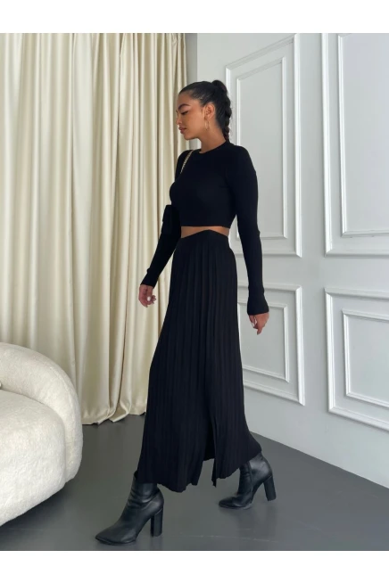 Triko Bluz& Etek Takım