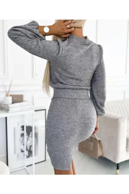 Yumoş  Kumaş Kemerlı Elbise