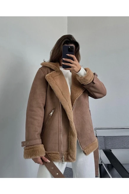 Z@r@ KürklüSüet Mont