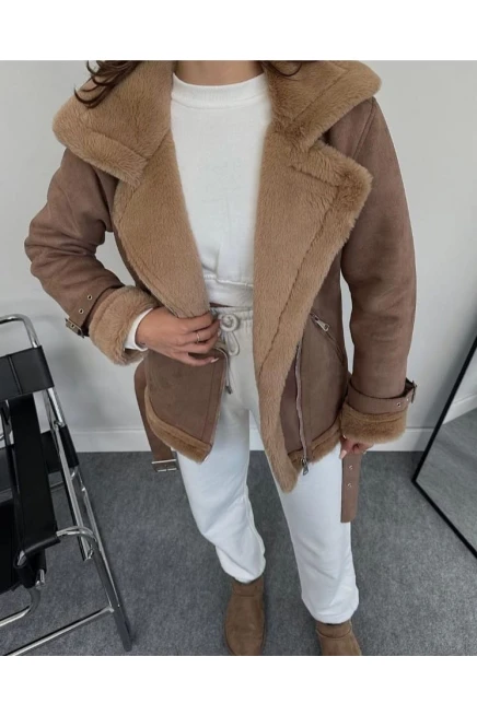 Z@r@ KürklüSüet Mont