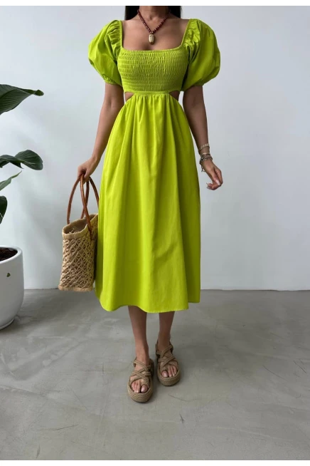 Z@R@ Model Beli Açık Gipeli Elbise