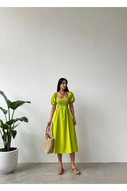 Z@R@ Model Beli Açık Gipeli Elbise