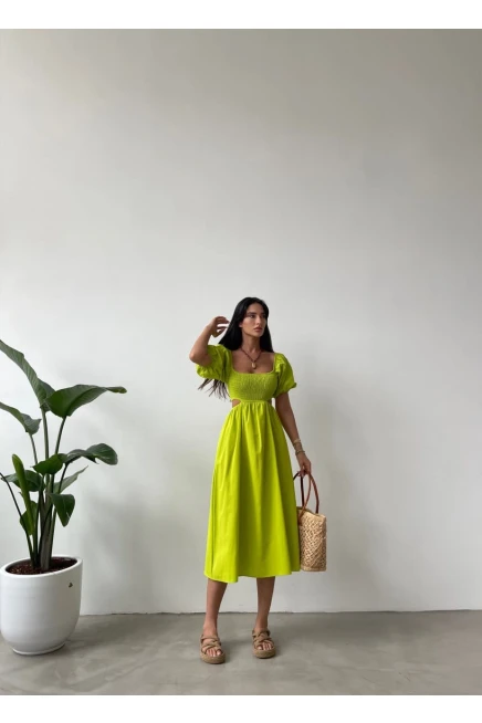 Z@R@ Model Beli Açık Gipeli Elbise