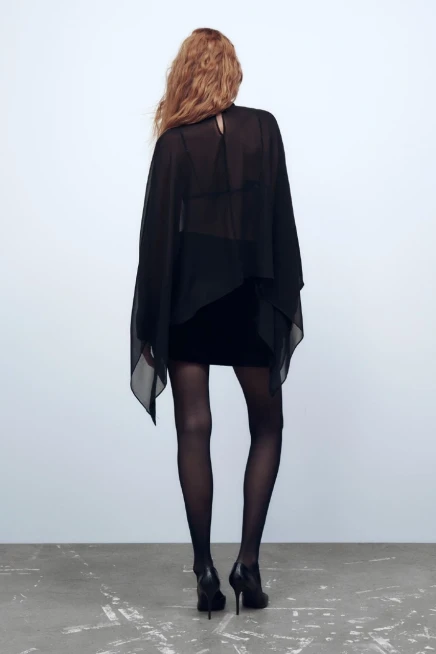 Z@R@ Model Tül Bluz