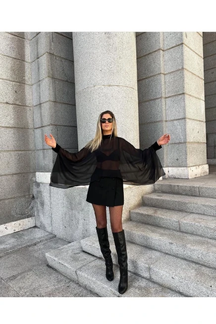 Z@R@ Model Tül Bluz