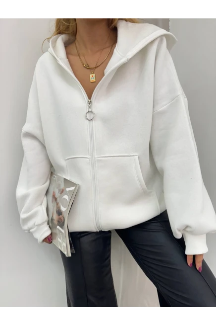 3 İplik Fermuarlı Hoodie