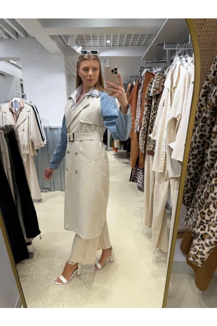 Denim Kot Trençkot