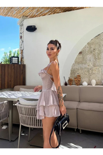İthal Buzy Kumaş Şortlu Elbise