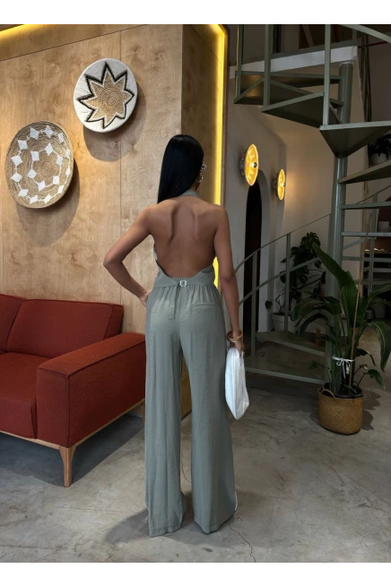 Modal Kumaş Sırt Dekolteli Takım